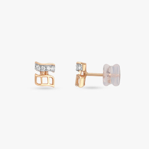 Urban Rhythm Diamond Stud Earrings alternate view 1