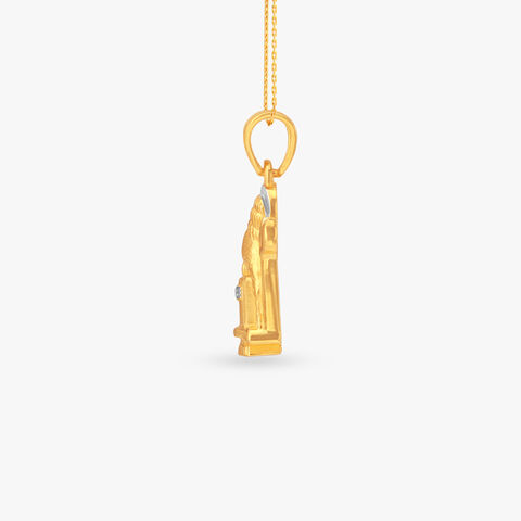 Trident Shiva Gold Pendant for Men