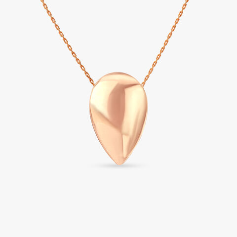Fluid Shell Gold Pendant