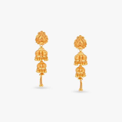 Domed Jhumka Earrings