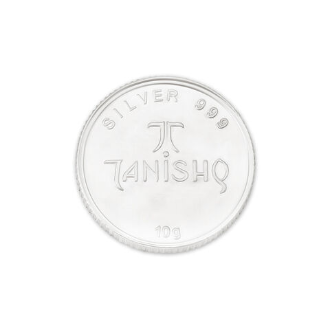 Ganesha And Lakshmi 10 Gram 999 Purity Silver Coin