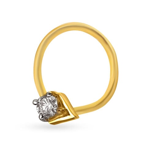 Petite Geometric Diamond Nose Pin