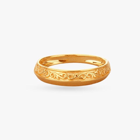 Forever Swirls Gold Finger Ring