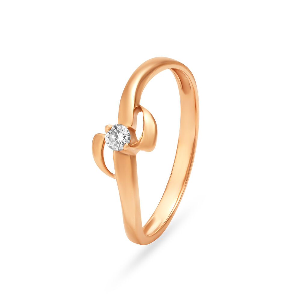 Rose Gold Bypass Leaf Ring – Amy and Annette