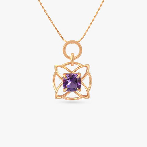 Sculpted Bloom Gold Pendant