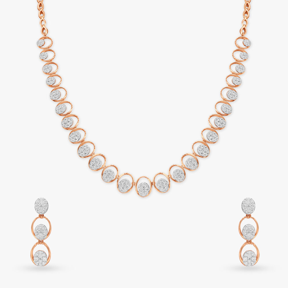 Forever Diamond Necklace Set Tanishq Online Store