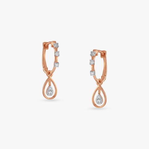Cascade Spark Diamond Drop Earrings