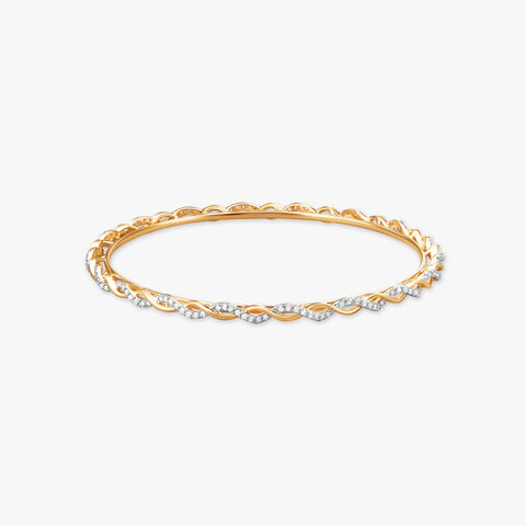 Intertwined Grace Diamond Bangle