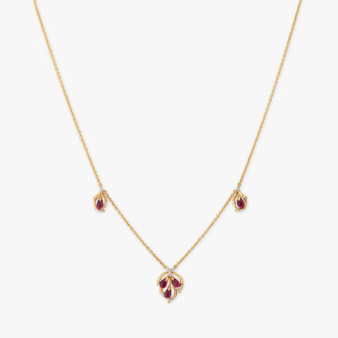 Trio Blossom Diamond Necklace