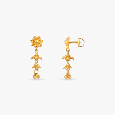 Little Raaga Gold Jumka Earrings for Kids