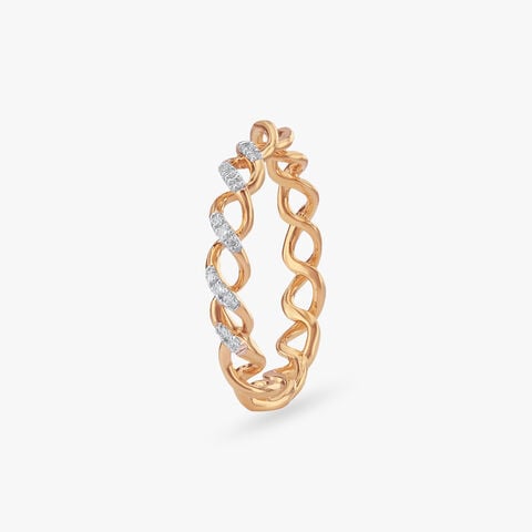 Loop Sparkle Diamond Ring