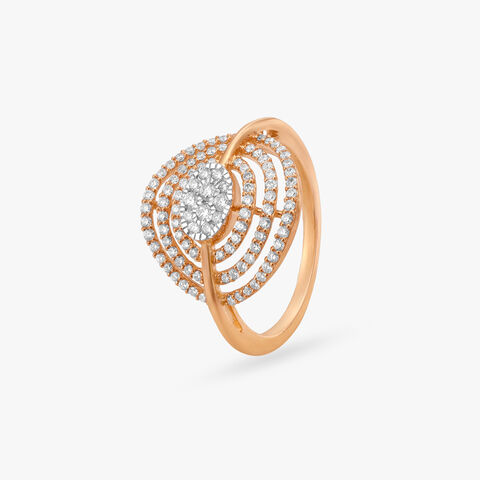 Stellar Ripple Diamond Ring