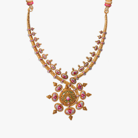 Glowing Splendor Gold Necklace Set