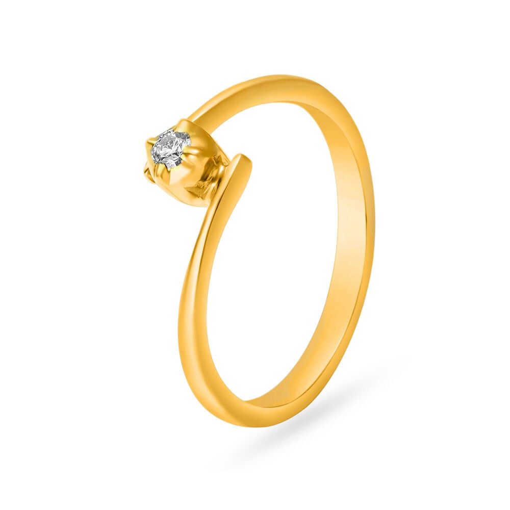 Tanishq pure gold top ring