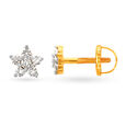 Starry Gold and Diamond Stud Earrings,,hi-res image number null