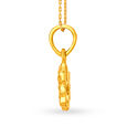 Ethereal Ganpati Gold Pendant,,hi-res image number null