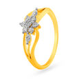Splendid Floral Design Diamond Finger Ring,,hi-res image number null