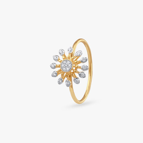 Sunburst Sparkle Diamond Ring