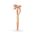Fluid 18 Karat Rose Gold And Diamond Finger Ring,,hi-res image number null