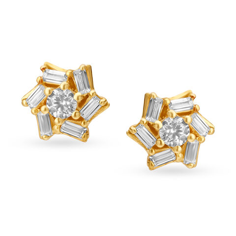 Stunning Gold Stud Earrings for Kids