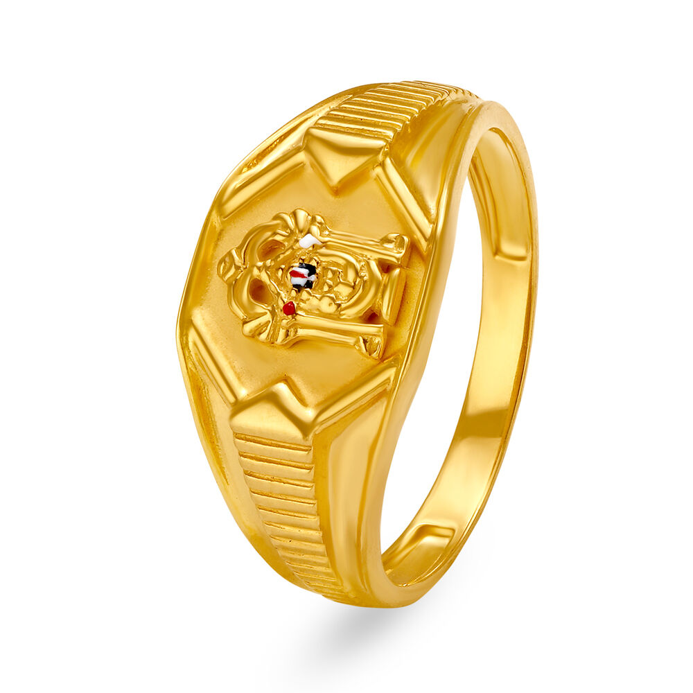 Exclusive Tirupati Balaji Logo Design with Diamond Ring for Men RG-008 –  Rudraksh Art Jewellery