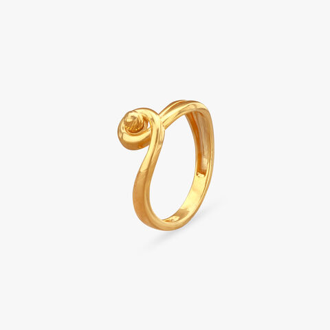 Spiral Knot Gold Ring