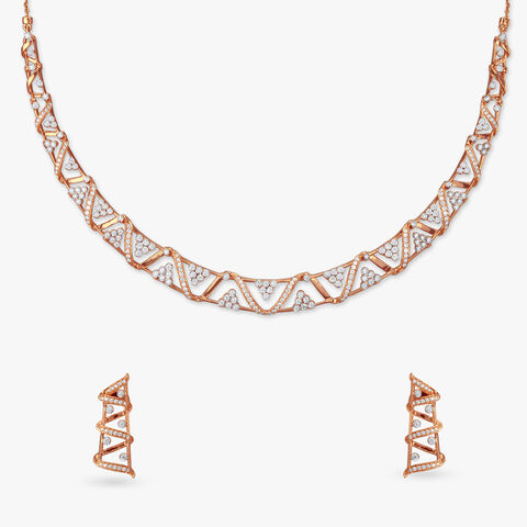 Modern Charm Diamond Necklace Set