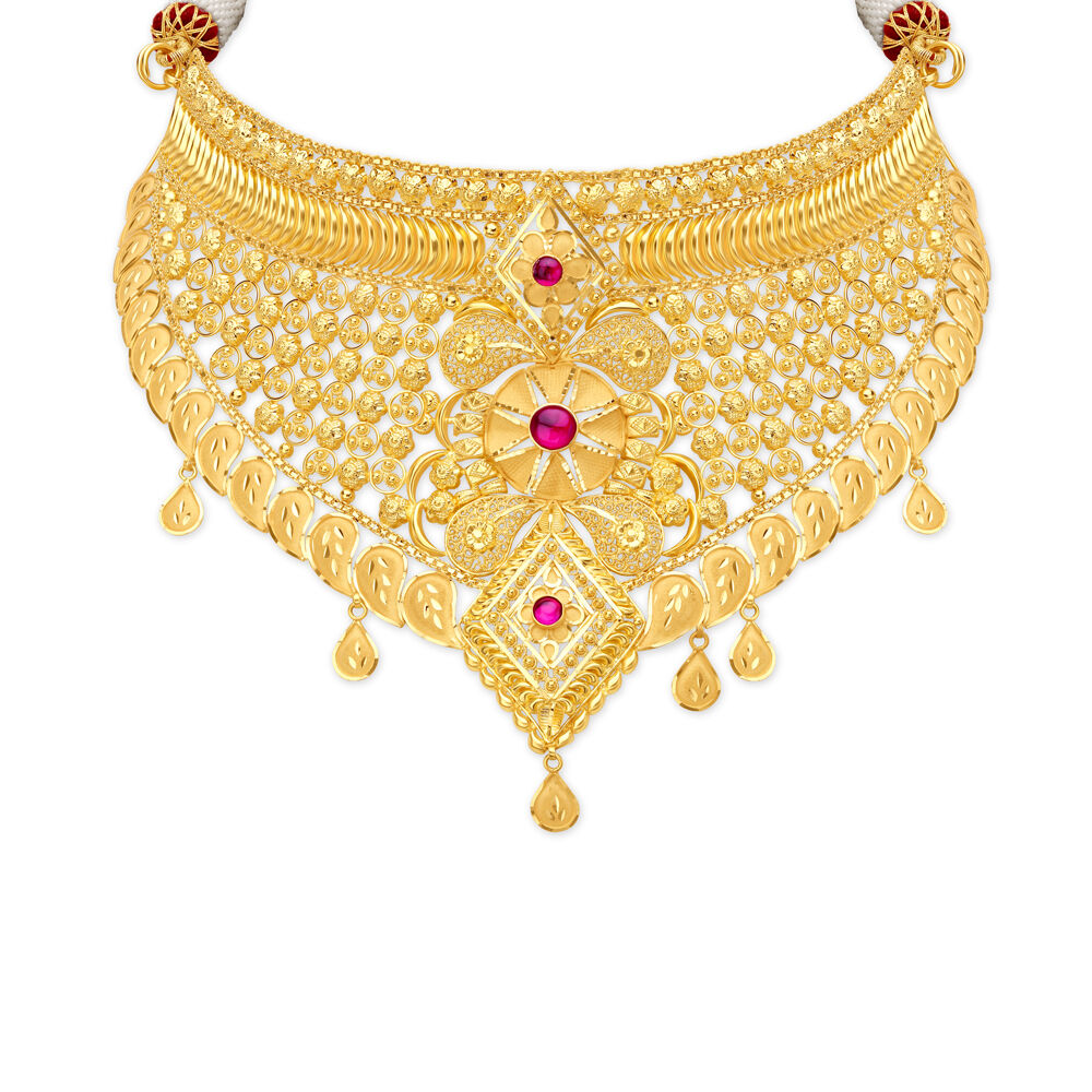 Light weight choker necklace sale gold