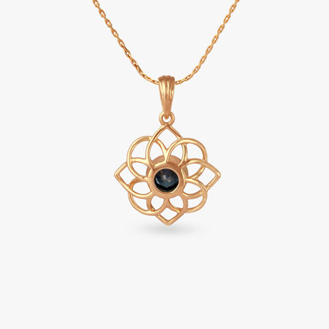 Enchanted Petal Gold Pendant