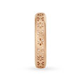 Dainty 18 Karat Rose Gold Carved Floral Ring,,hi-res image number null