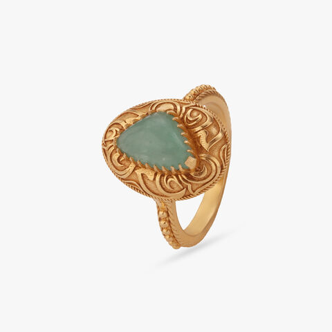 Verdant Bloom Gold Ring