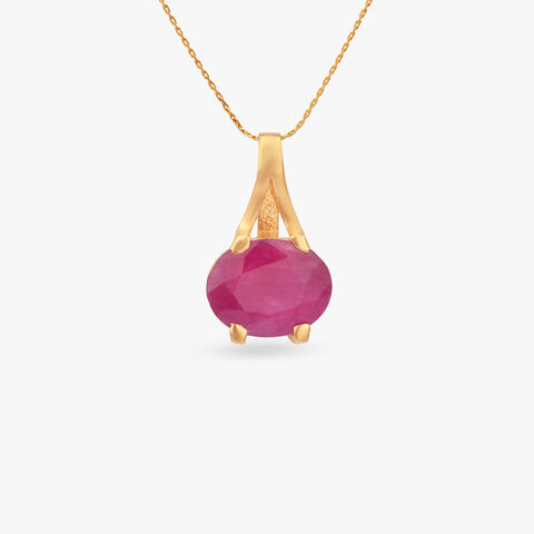 Blush Bloom Gold Pendant