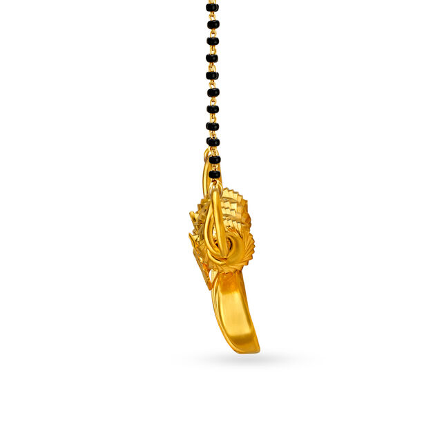 Glossy Gold Pendant with Orbs,,hi-res image number null