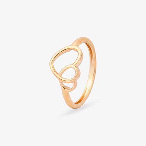 Endless Heart Gold Ring
