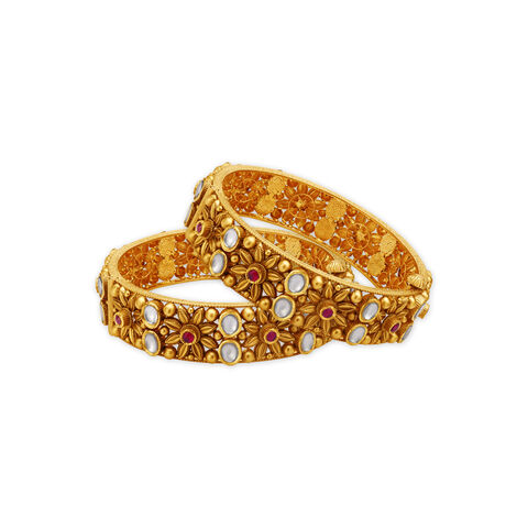 Majestic Die Stamp Bangle with Precious Stones