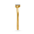 Graceful Single Stone Diamond Finger Ring,,hi-res image number null