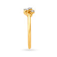 Gorgeous 18 Karat Yellow Gold And Diamond Intertwine Finger Ring,,hi-res image number null