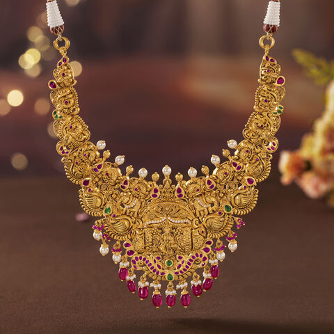 Divinity Draped Gold Necklace