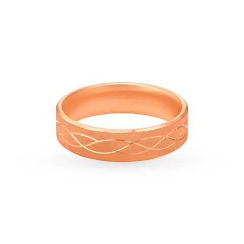 Beautiful Textured Ring in Rose Gold