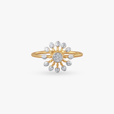 Sunburst Sparkle Diamond Ring