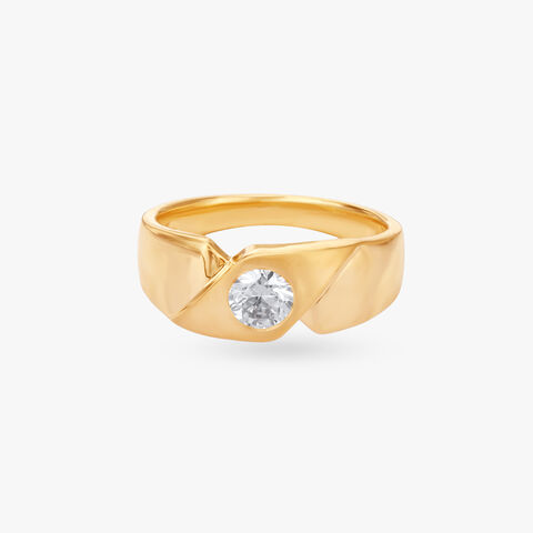 Signature Charm Solitaire Ring for Men