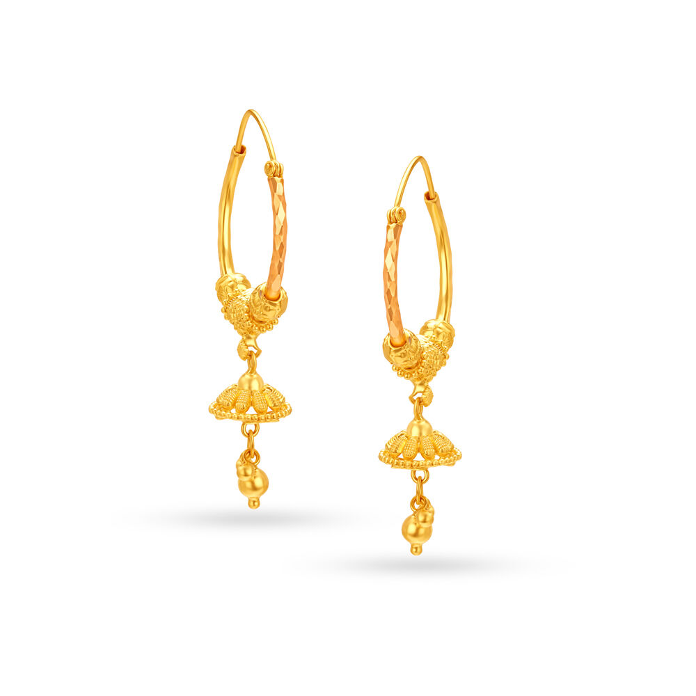 Baby Earrings in Gold Gold Earrings for Kids Small Hoop Earrings 22K Gold  Indian Gold Jewelry Buy Online