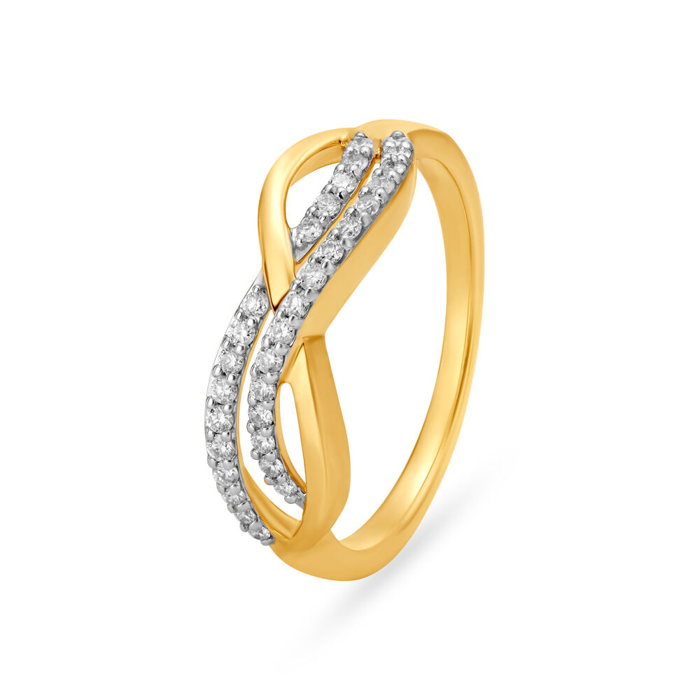 Infinity Crossover Finger Ring Tanishq Online Store