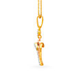 Romantic 18 Karat Yellow And Rose Gold And Diamond Heart Pendant,,hi-res image number null