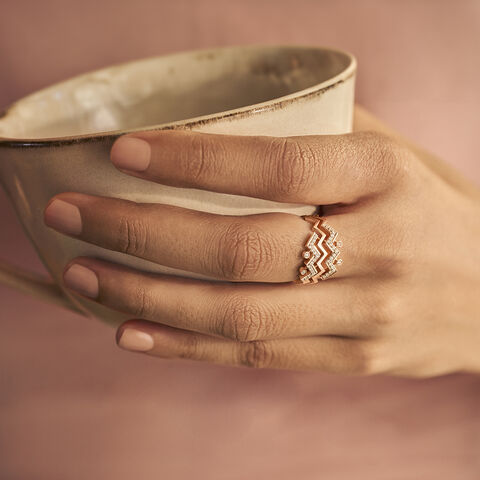 Zipping Through Your Heart Finger Ring