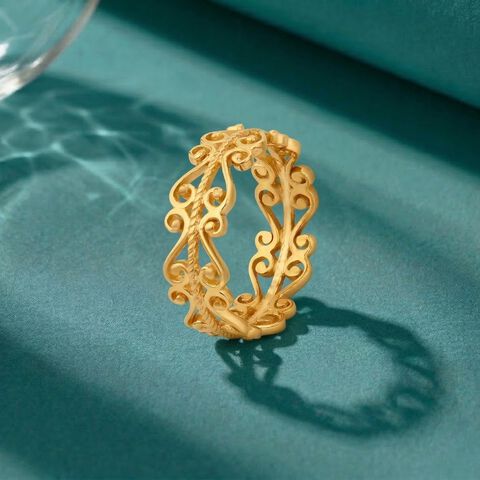 Ornamental Filigree Gold Ring