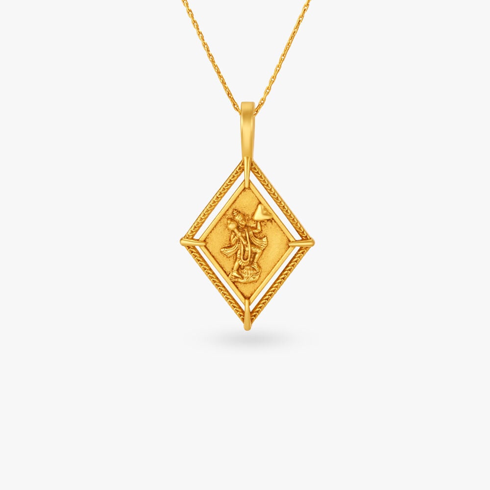 Gold hanuman pendant tanishq outlet
