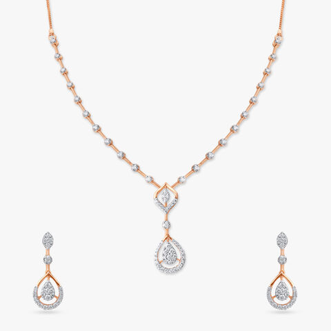 Darling Dewdrop Diamond Necklace Set