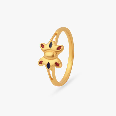 Flutter Bloom Gold Ring for Kids