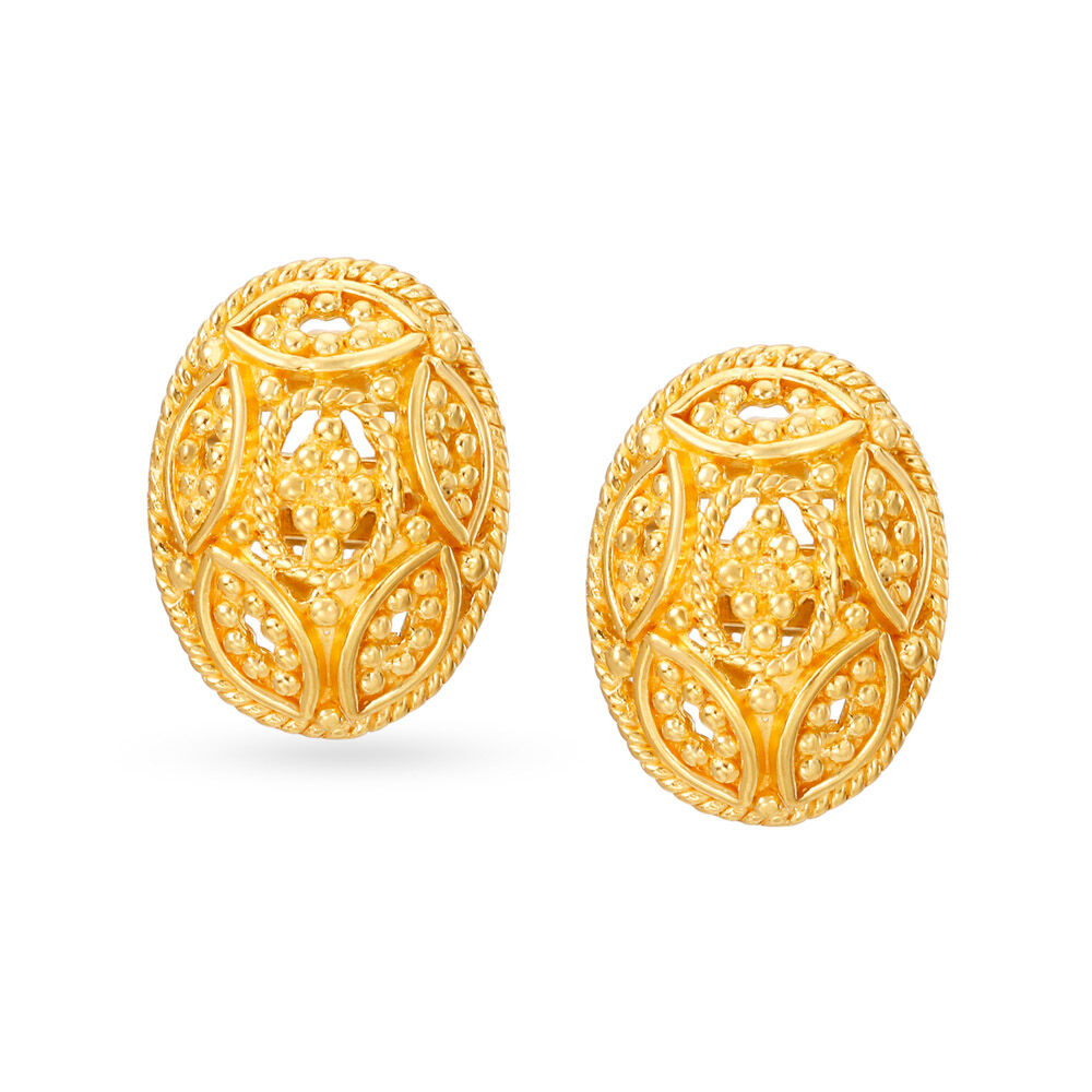 Antique gold earrings shop tanishq